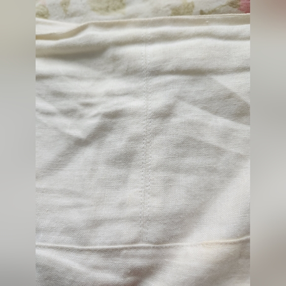 Ecologie White Irish Linen Embroidered Skirt - Picture 6 of 7